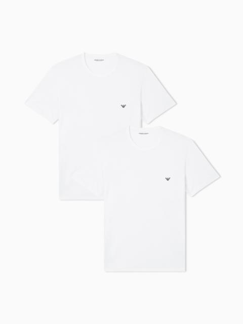 EMPORIO ARMANI TWO-PACK OF STRETCH JERSEY LOUNGEWEAR T-SHIRTS