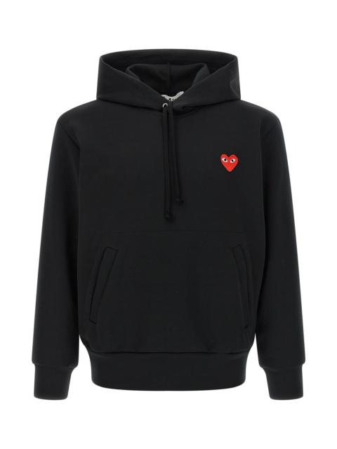 Comme des Garçons PLAY 'Red Emblem' patch hoodie