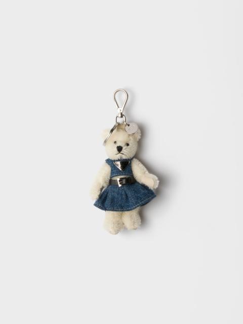 Prada Teddy keychain charm