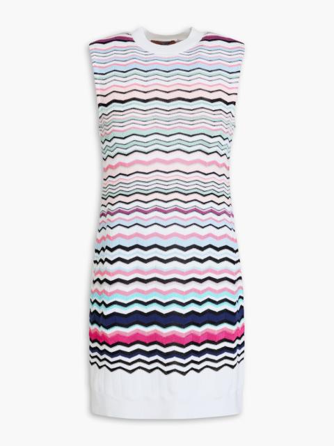 Missoni Crochet-knit cotton-blend mini dress