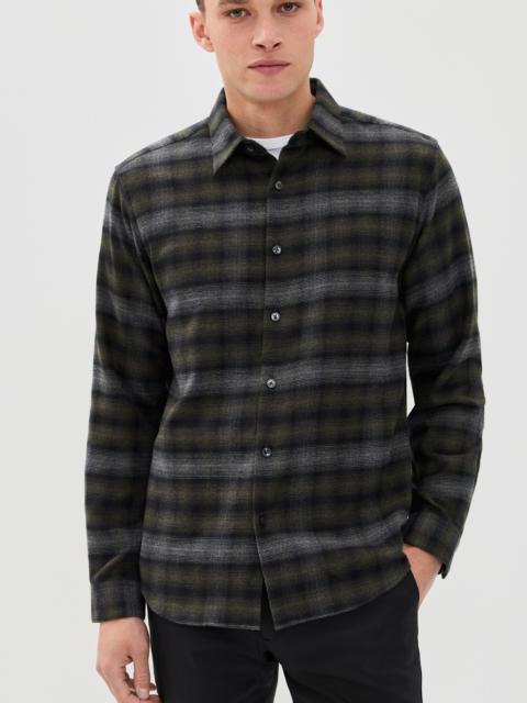 Theory Irving Shirt In Soft Plaid