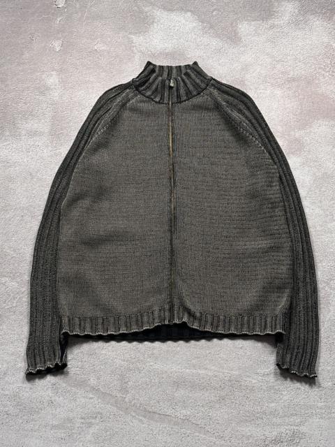 VERSACE Vintage Archive Versace Avant Garde Faded Zip Sweater Logo