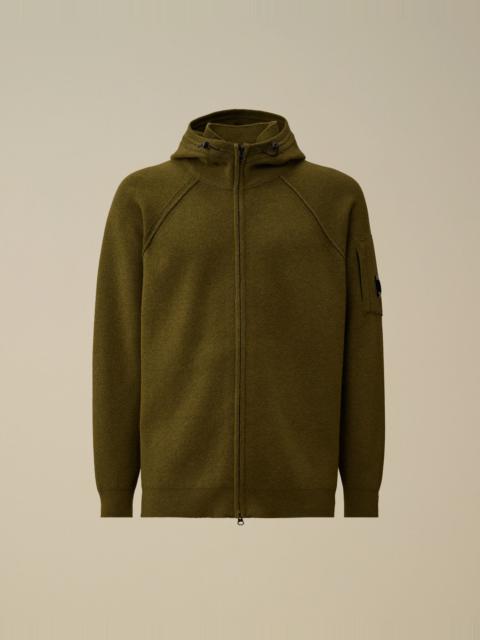 C.P. Company Lambswool GRS Hooded Full Zip Sweater