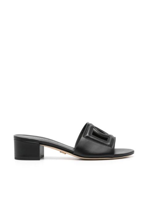 Dolce & Gabbana DG Logo leather sandals