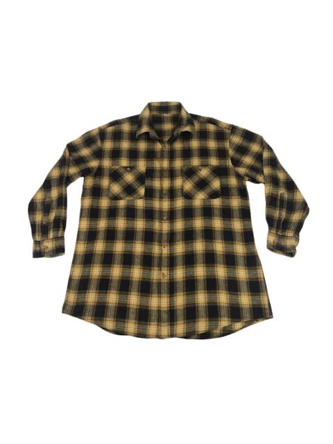 Other Designers Vintage - Vintage Morgan Wood Flannel Shirt Double Pockets