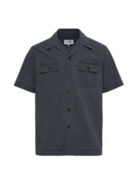MM6 Maison Margiela Short Sleeve Washed Cotton Shirt