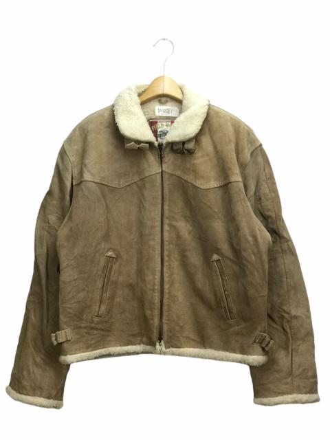 Other Designers Vintage - Vintage Fieldwear Suede Leather Sherpa Jacket