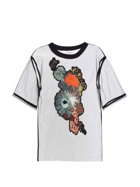Dries Van Noten Black Mesh Sheer Shirt