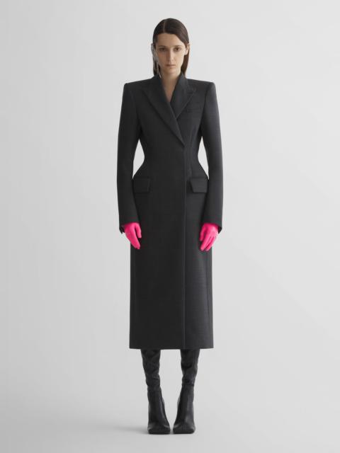 MUGLER grey hourglass coat