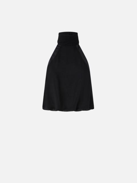 PINKO HALTERNECK TOP WITH REAR OPENING