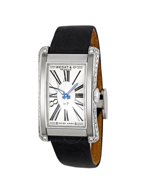 Bedat - Bedat No. 7 White Sunburst Dial Leather Strap Ladies Watch 788.030.101
