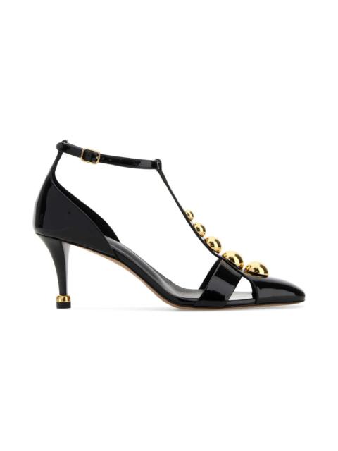 Chloé Black Leather Cleia Sandals