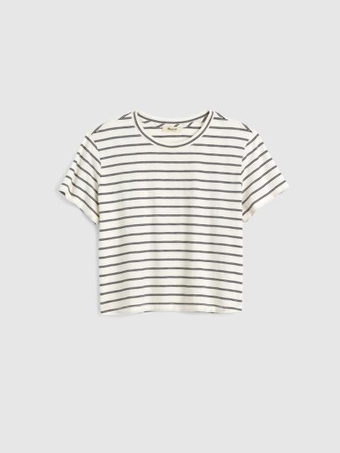 Madewell The Easy Crop Crewneck Tee in Soft Slub
