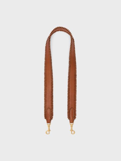 CELINE BRAIDED STRAP in NATURAL CALFSKIN with Gold Finishing