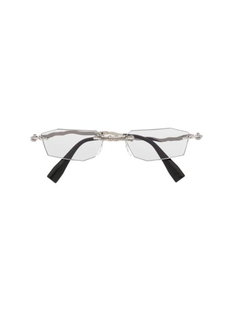 Kuboraum H40 rectangle-frame sunglasses