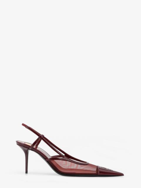 SAINT LAURENT Saint Laurent Renée Mesh Pump With Cassandre Toe