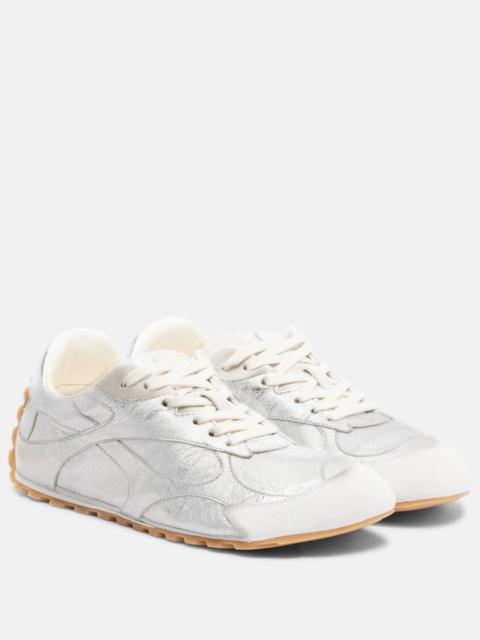 Bottega Veneta Orbit Flash metallic leather sneakers
