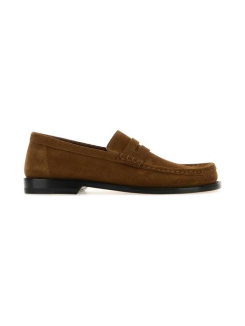 Brown Suede Campo Loafers