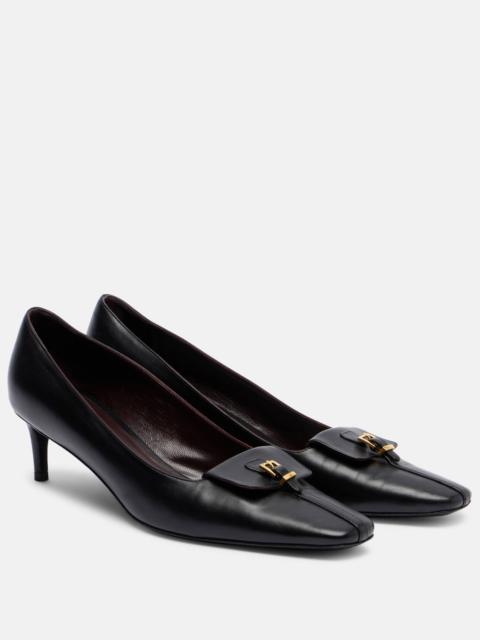 KHAITE Celia 50 leather pumps