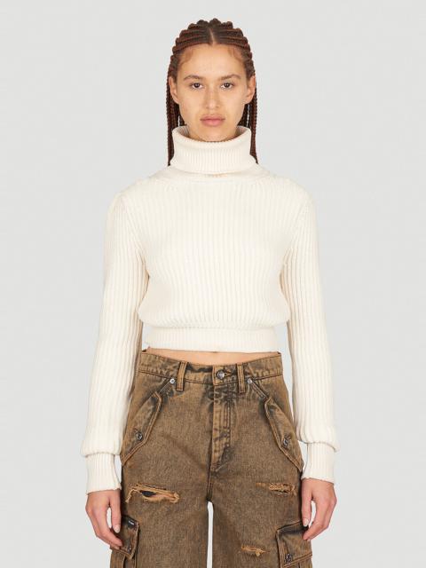 Dolce & Gabbana Crop Rib Sweater