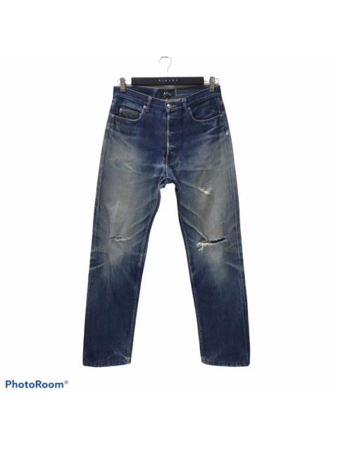 A.P.C. A.P.C Thrashed Denim Selvedge Jeans