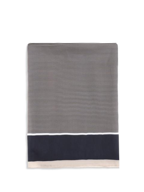 SAINT LAURENT Saint Laurent Women Cassandre Striped Stole