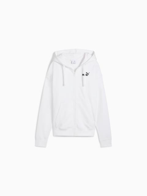 PUMA Essentials Small No. 1 Logo French Terry Women's Comfort Full-Zip Hoodie