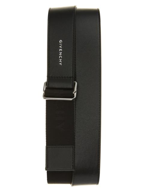 Givenchy Givenchy Mixed Media Double Ring Belt in Black at Nordstrom