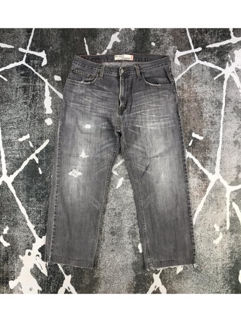 Other Designers Vintage - Vintage Levis 559 Jeans Distress Faded Black Denim KJ962