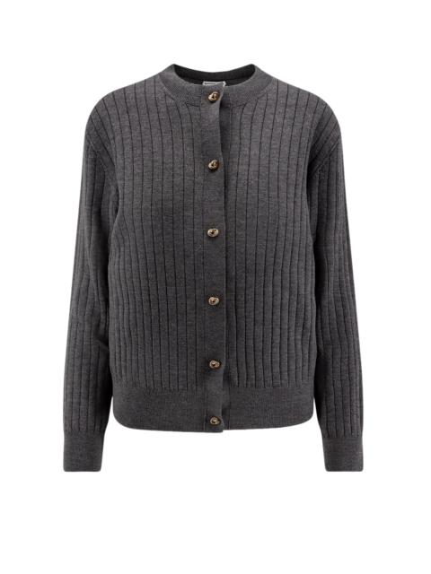 Bottega Veneta BOTTEGA VENETA Gray Wool Cardigan New And Authentic