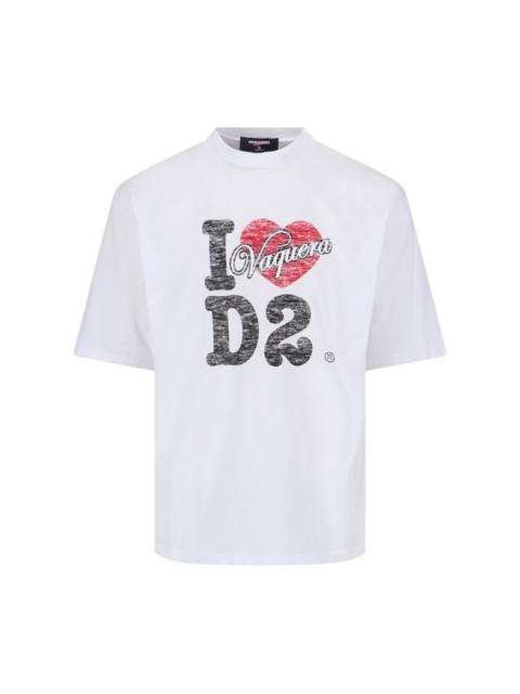 DSQUARED2 X VAQUERA LOGO T-SHIRT
