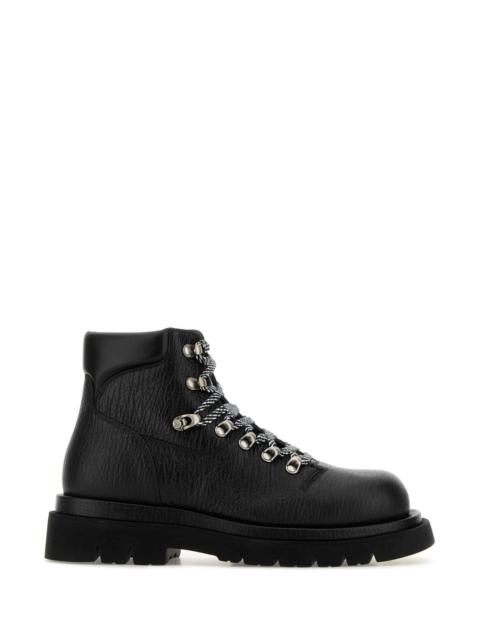 Bottega Veneta Bottega Veneta Men Black Leather Shark Ankle Boots