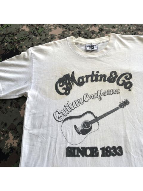 Other Designers Vintage - Vtg 90s Martin&Co Guitar Craftsmen Tshirt