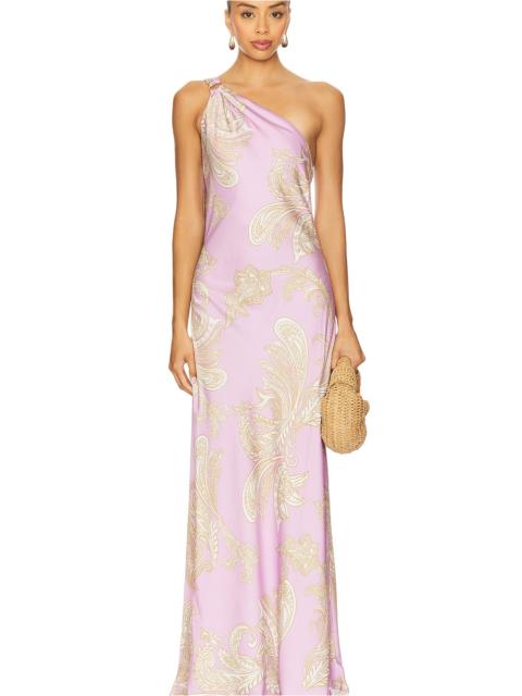 HEMANT & NANDITA One Shoulder Long Dress