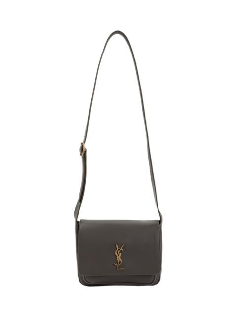SAINT LAURENT Mud Leather Niki Saddle Crossbody Bag