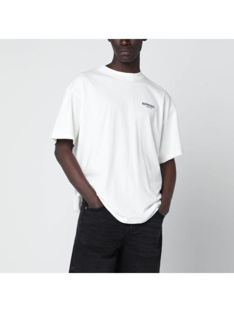 REPRESENT Represent White Cotton T-Shirt With Logo Men