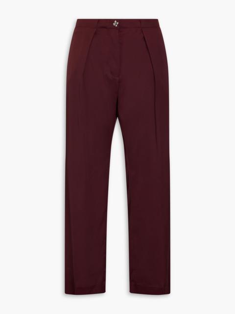 Acne Studios Pleated satin wide-leg pants