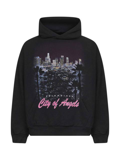 BALENCIAGA Black City Of Angels Medium Fit hoodie