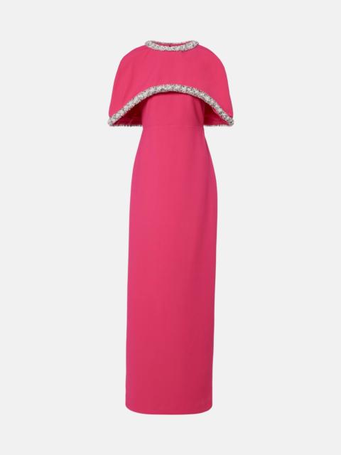 SIMKHAI Briella embellished crêpe gown