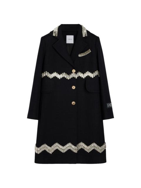 crystal-embellished coat