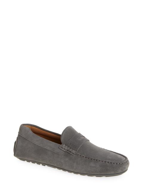 BOSS BOSS Noel Penny Loafer in Medium Grey at Nordstrom