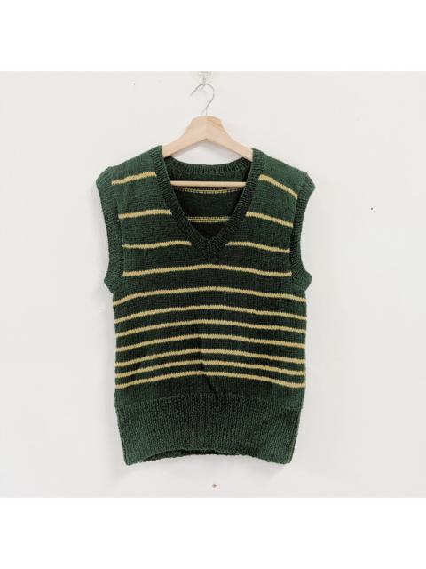 Other Designers Vintage Japanese Japan Sleeveless Stripe Knitwear Sweater