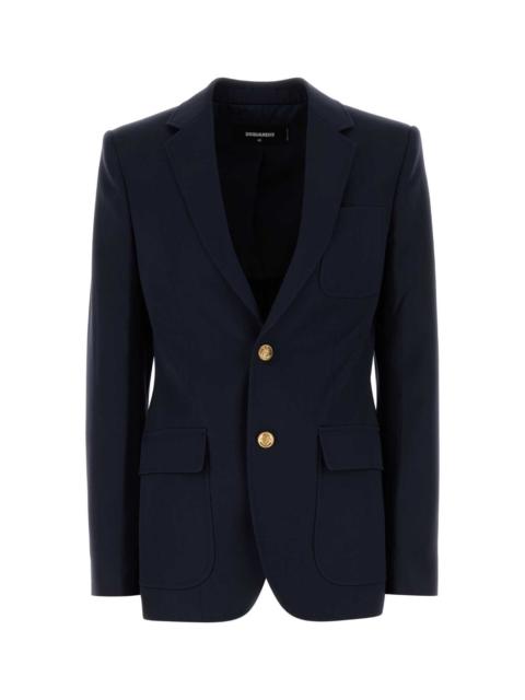 DSQUARED2 Dsquared Women Navy Blue Wool Blazer