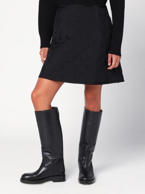 Jil Sander Black quilted skirt