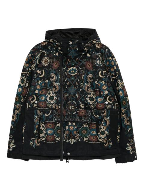 sacai Floral Print Grosgrain Blouson