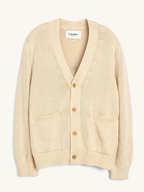 Corridor ACID WASH CARDIGAN - NATURAL