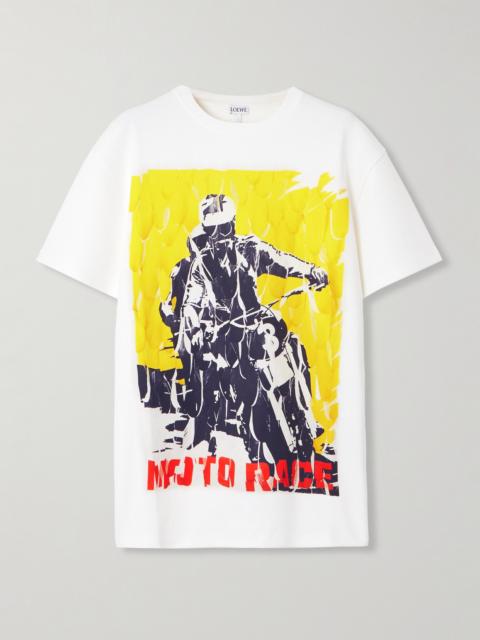 Loewe Printed Cotton-blend Jersey T-shirt