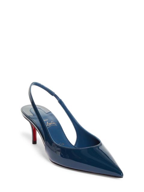 Christian Louboutin Christian Louboutin Miss Z Pointed Toe Slingback Pump in Last Night at Nordstrom