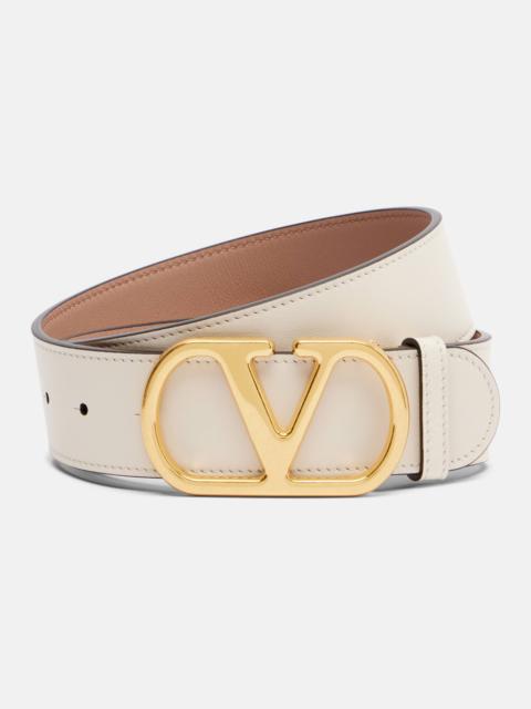 Valentino VLogo reversible leather belt
