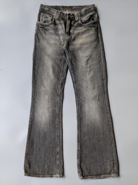 Nudie Jeans Nudie Jeans Deep Black Destroyer Low Flare Gleen jeans